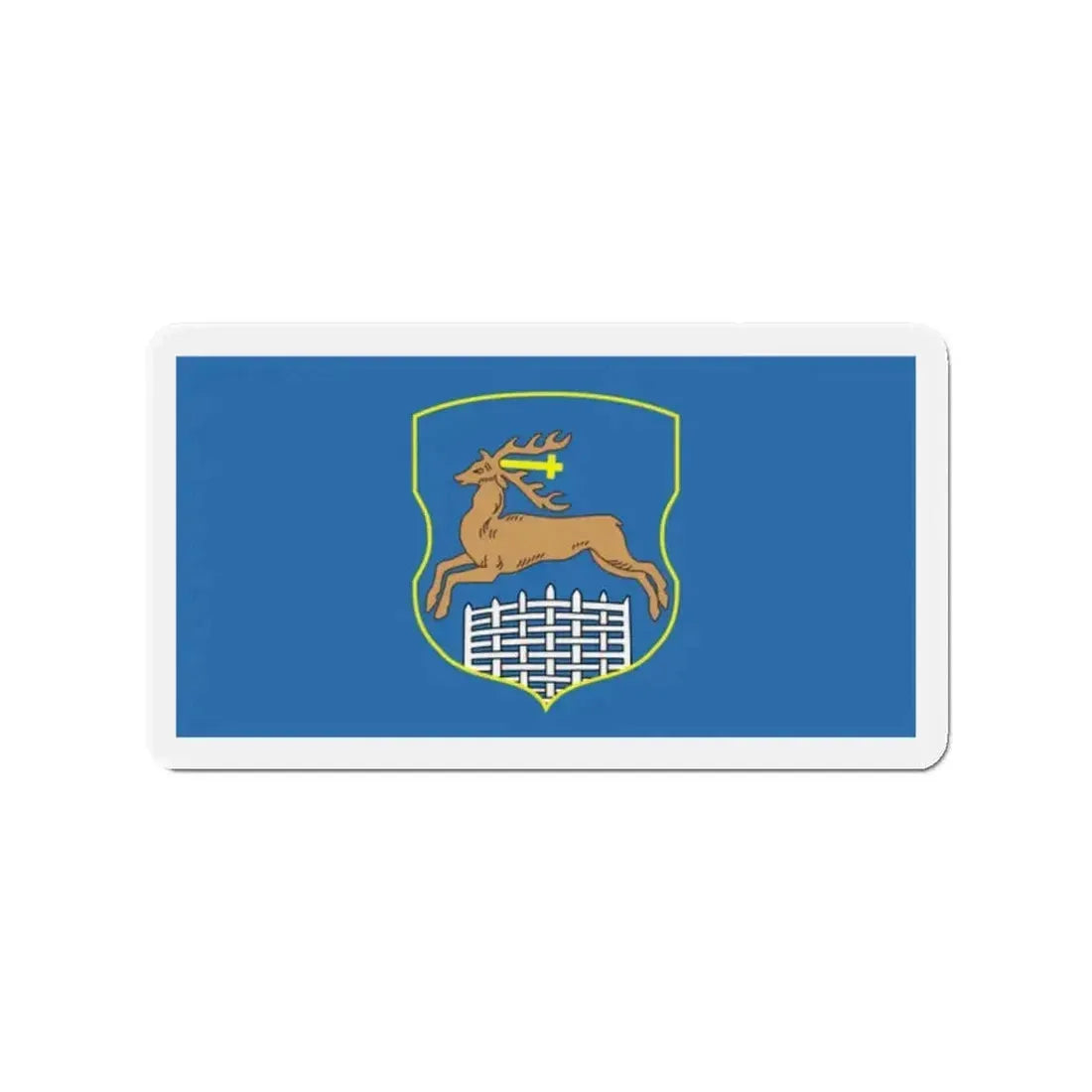 Flag of Hrodna Horadnia Grodno Russia - Refrigerator Magnet - The Sticker Space