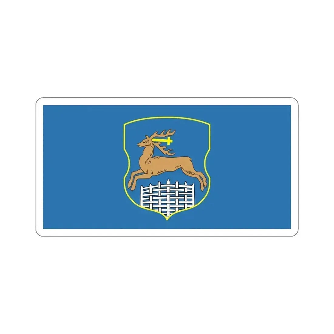 Flag of Hrodna  Horadnia  Grodno Russia STICKER Vinyl Die-Cut Decal 6 Inch - The Sticker Space