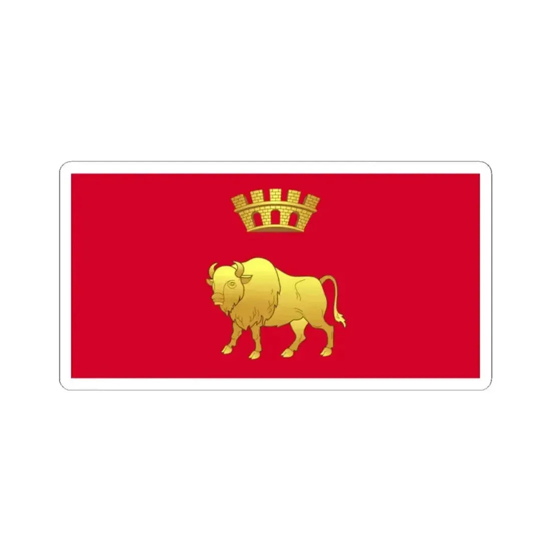 Flag of Hrodna Voblasts (Belarus) STICKER Vinyl Kiss-Cut Decal 2 Inch White - The Sticker Space