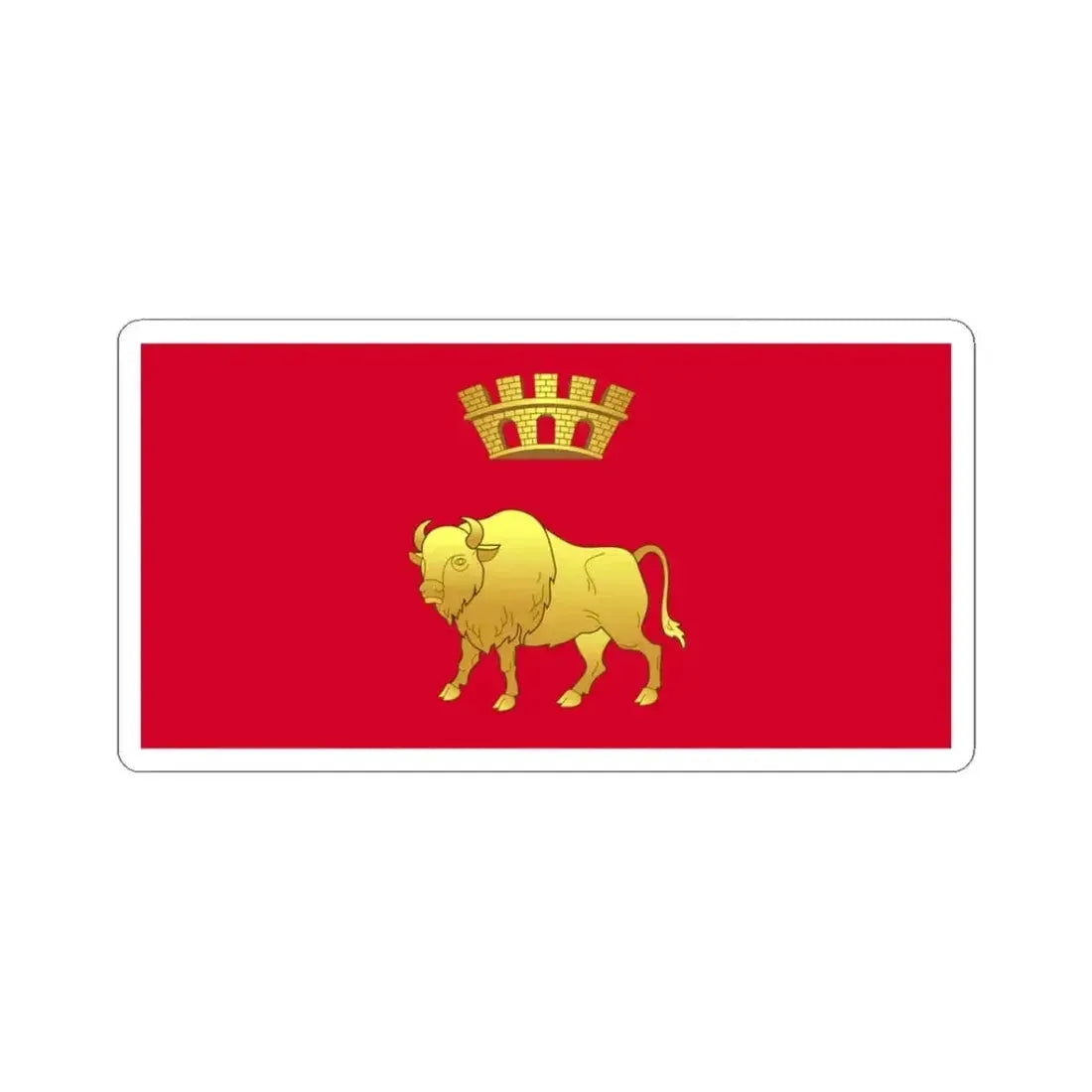 Flag of Hrodna Voblasts (Belarus) STICKER Vinyl Kiss-Cut Decal 3 Inch White - The Sticker Space