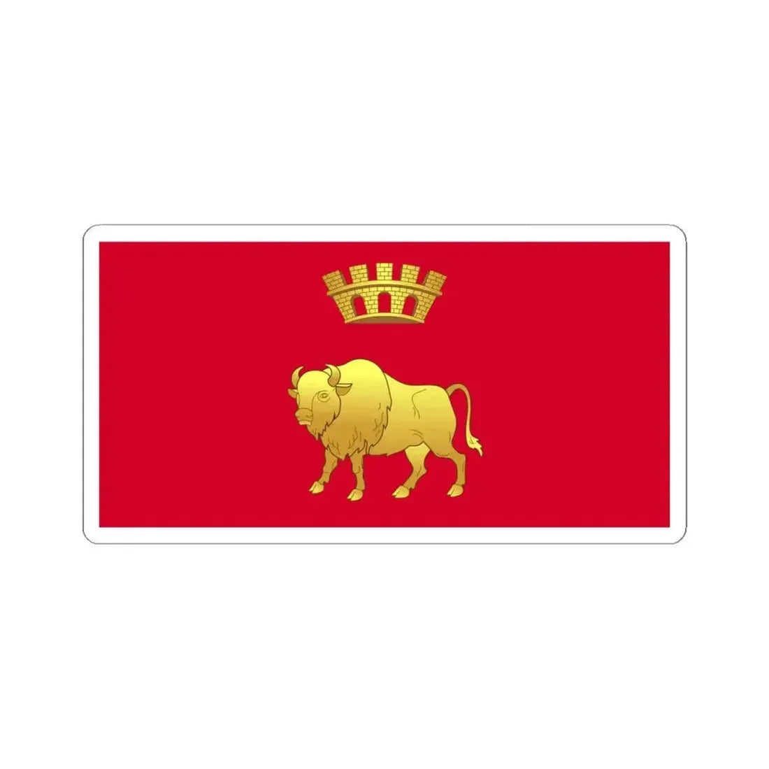 Flag of Hrodna Voblasts (Belarus) STICKER Vinyl Kiss-Cut Decal 4 Inch White - The Sticker Space