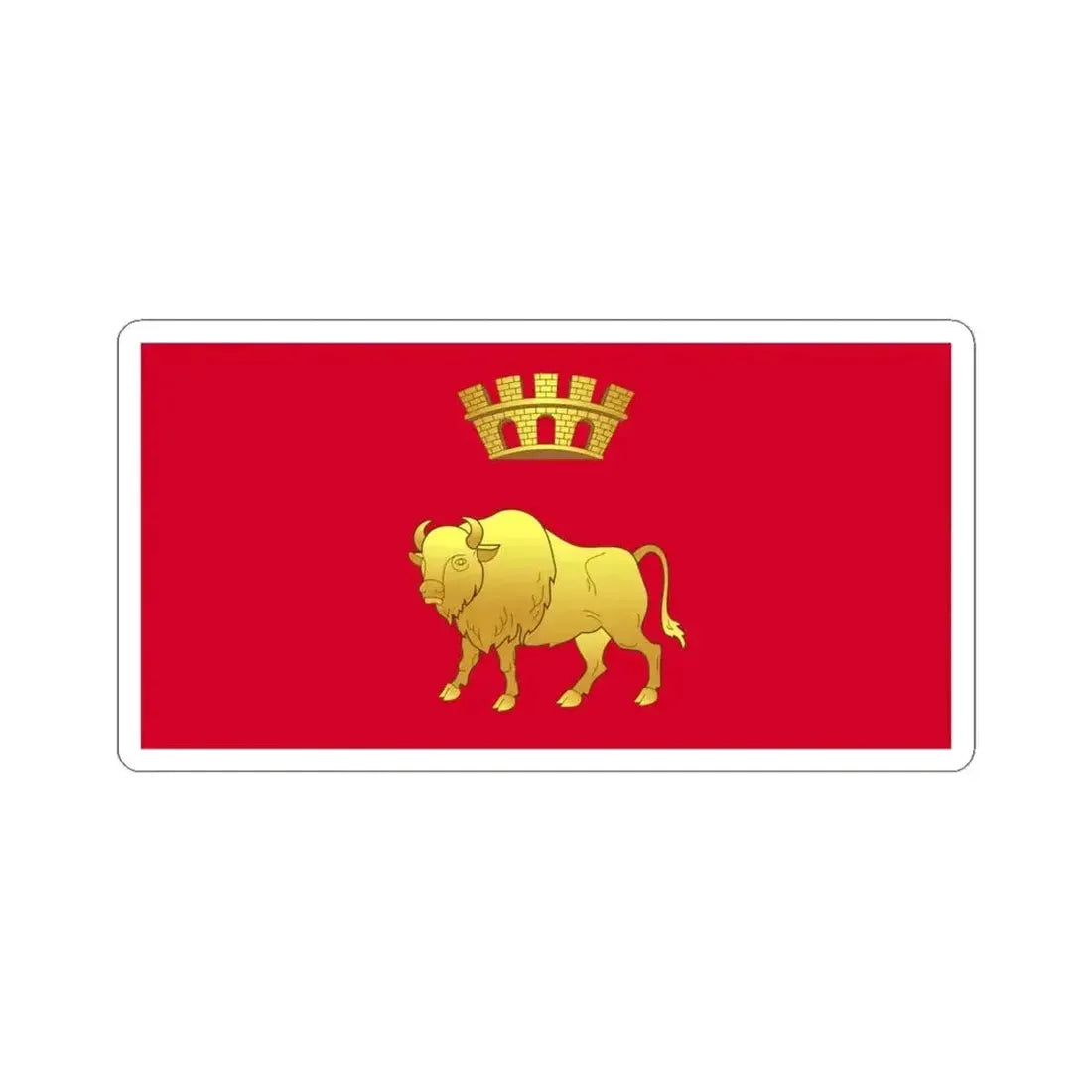 Flag of Hrodna Voblasts (Belarus) STICKER Vinyl Kiss-Cut Decal 6 Inch White - The Sticker Space