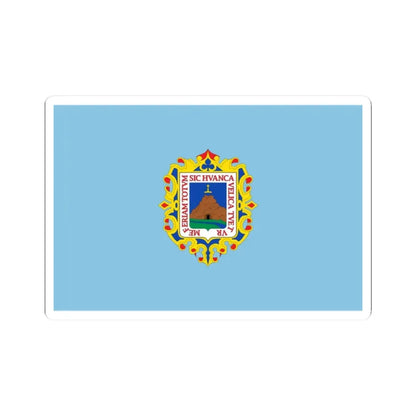 Flag of Huancavelica (Peru) STICKER Vinyl Kiss-Cut Decal 2 Inch White - The Sticker Space