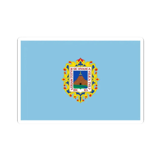 Flag of Huancavelica (Peru) STICKER Vinyl Kiss-Cut Decal 2 Inch White - The Sticker Space