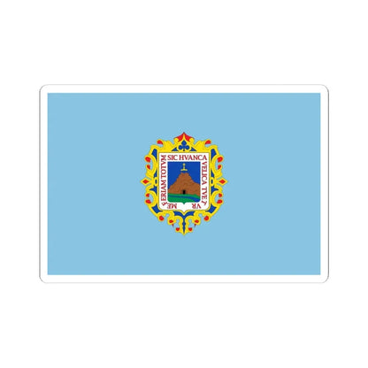 Flag of Huancavelica (Peru) STICKER Vinyl Kiss-Cut Decal 6 Inch White - The Sticker Space