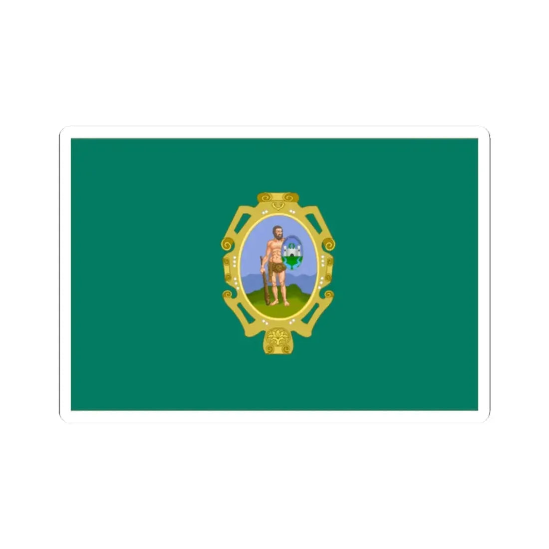 Flag of Huanta (Peru) STICKER Vinyl Kiss-Cut Decal 2 Inch White - The Sticker Space