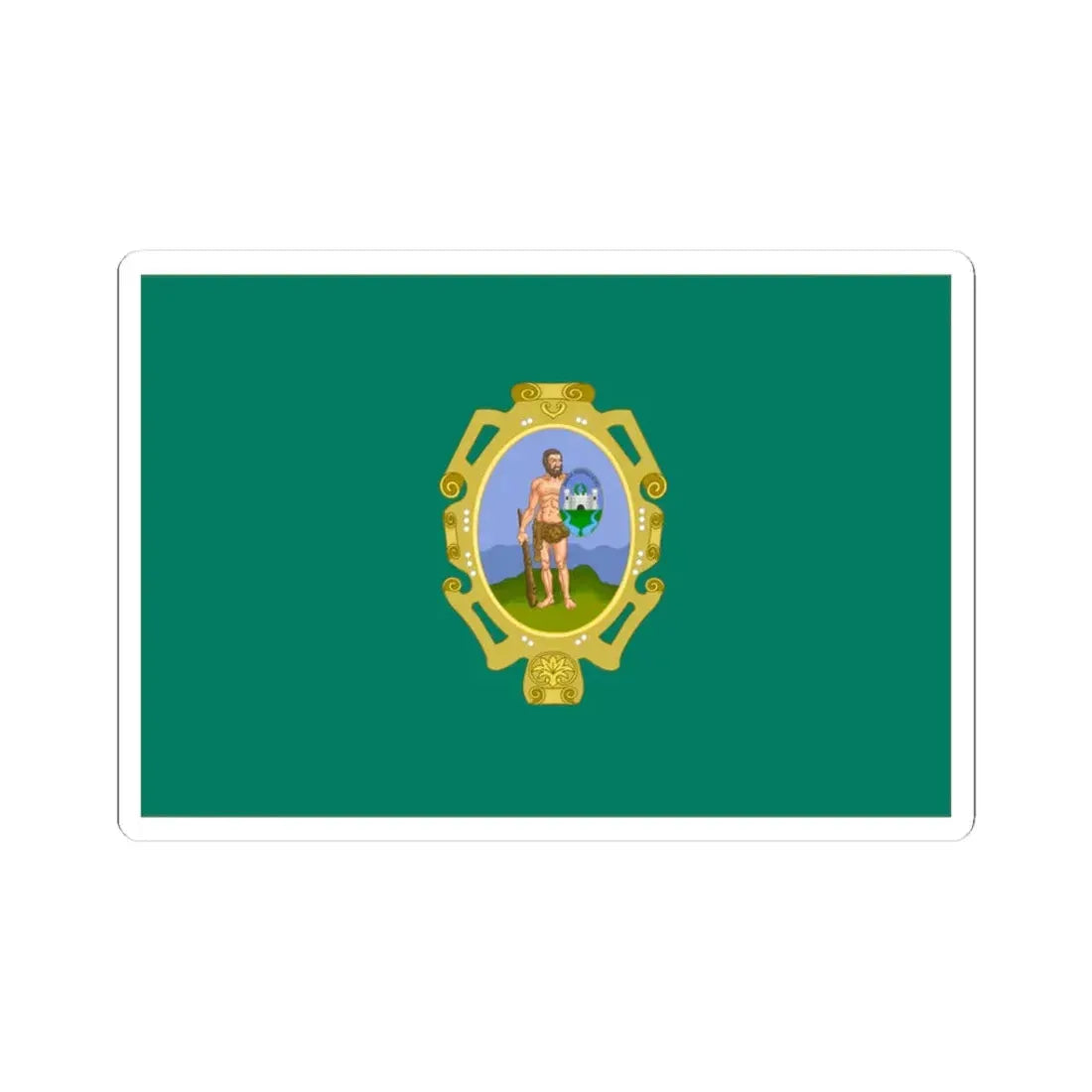 Flag of Huanta (Peru) STICKER Vinyl Kiss-Cut Decal 3 Inch White - The Sticker Space