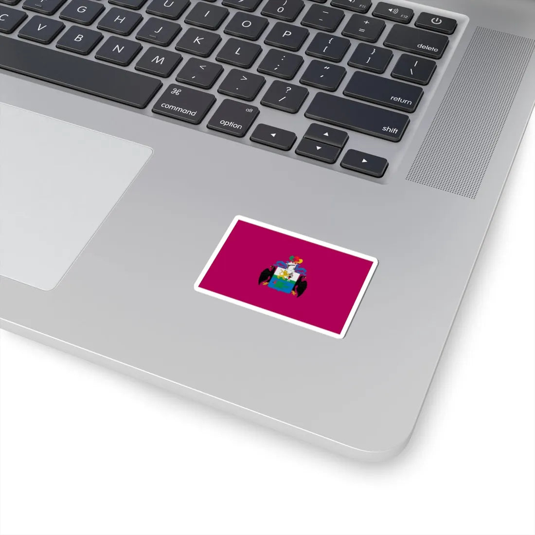 Flag of Huanuco 1812 with Coat of Arms (Peru) STICKER Vinyl Kiss-Cut Decal - The Sticker Space