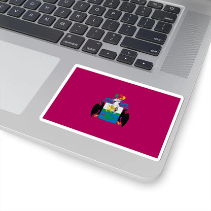 Flag of Huanuco 1812 with Coat of Arms (Peru) STICKER Vinyl Kiss-Cut Decal - The Sticker Space