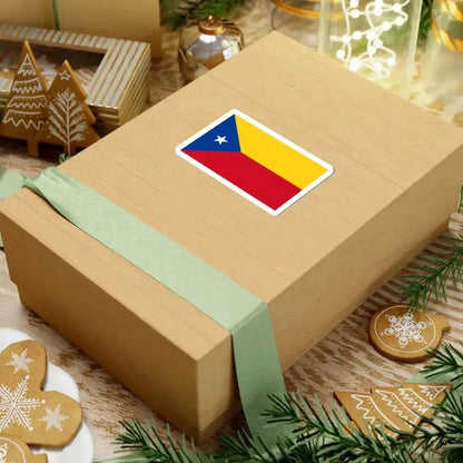 Flag of Huaquillas (Ecuador) STICKER Vinyl Kiss-Cut Decal - The Sticker Space