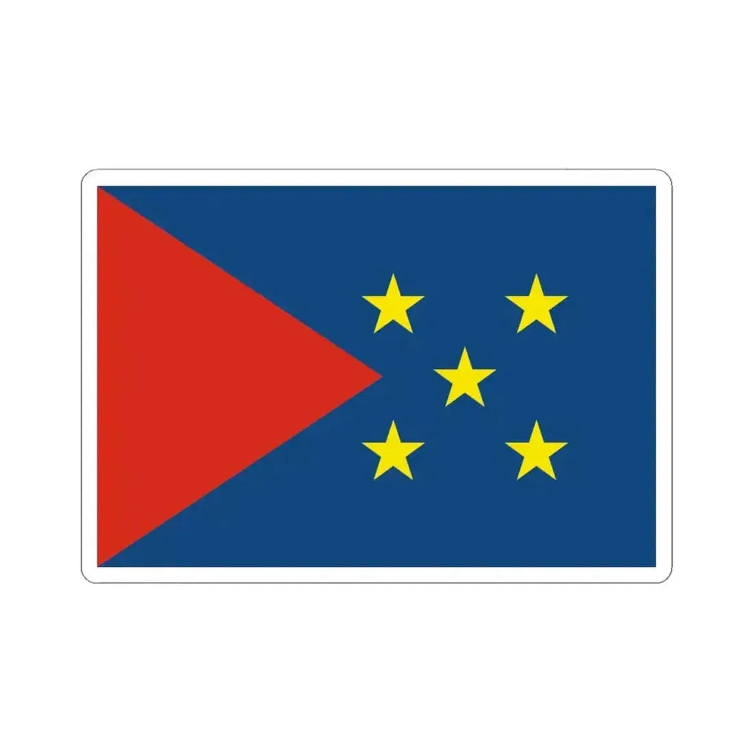 Flag of Huarina Bolivia (Bolivia) STICKER Vinyl Kiss-Cut Decal 4 Inch White - The Sticker Space