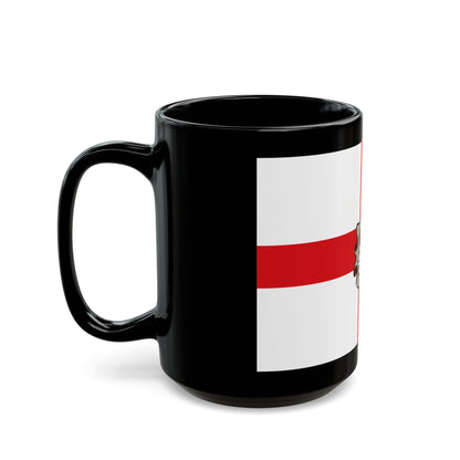 Flag of Huesca Spain - Black Coffee Mug-The Sticker Space