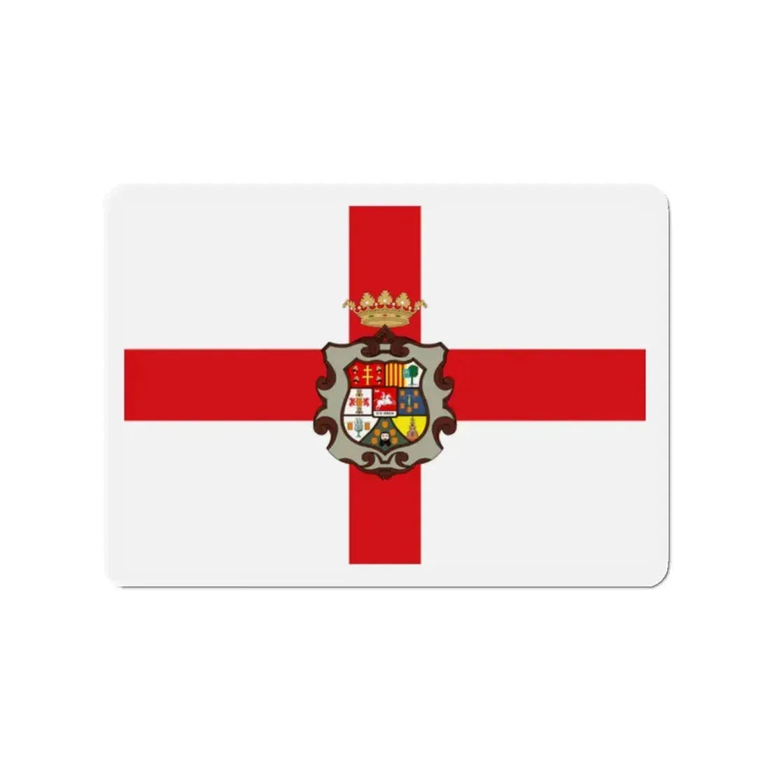 Flag of Huesca Spain - Refrigerator Magnet 2 Inch - The Sticker Space