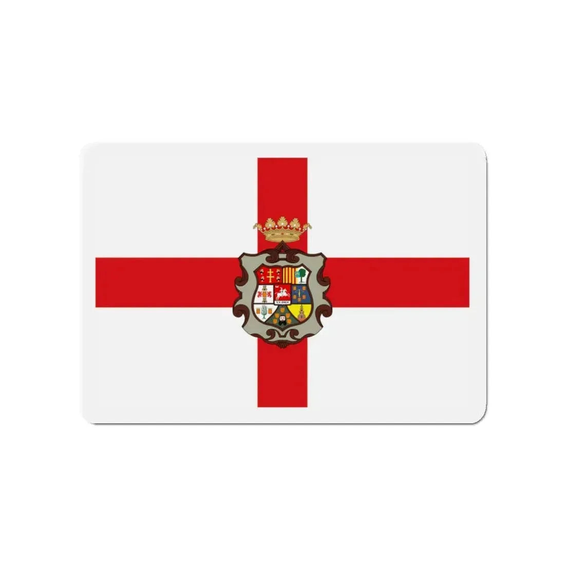 Flag of Huesca Spain - Refrigerator Magnet 3 Inch - The Sticker Space