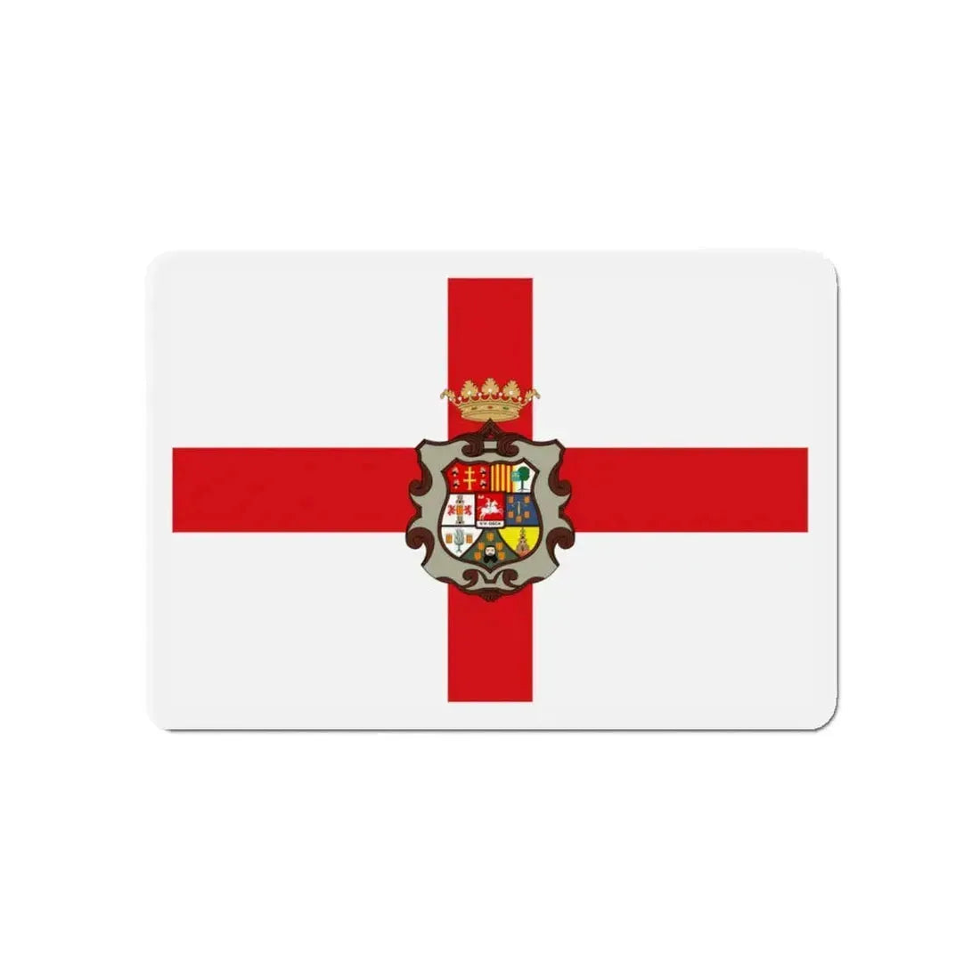 Flag of Huesca Spain - Refrigerator Magnet 4 Inch - The Sticker Space