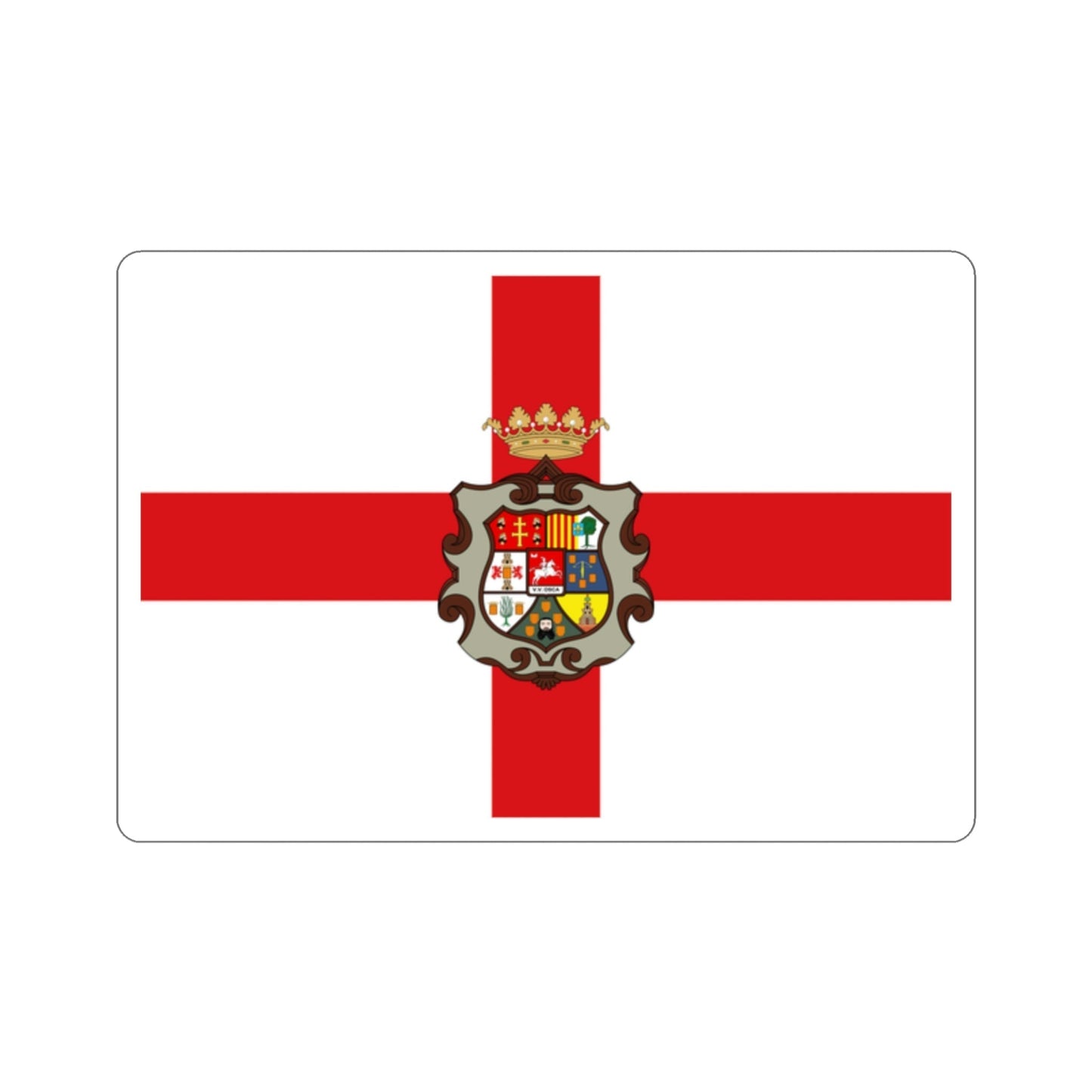 Flag of Huesca Spain STICKER Vinyl Die-Cut Decal-2 Inch-The Sticker Space