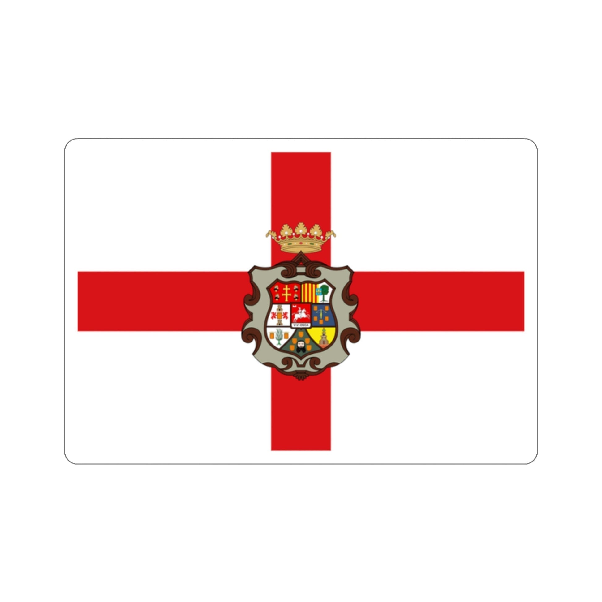 Flag of Huesca Spain STICKER Vinyl Die-Cut Decal-2 Inch-The Sticker Space