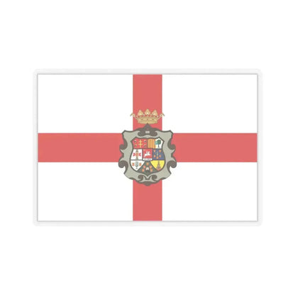 Flag of Huesca Spain - STICKER Vinyl Kiss-Cut Decal 3 Inch Transparent - The Sticker Space