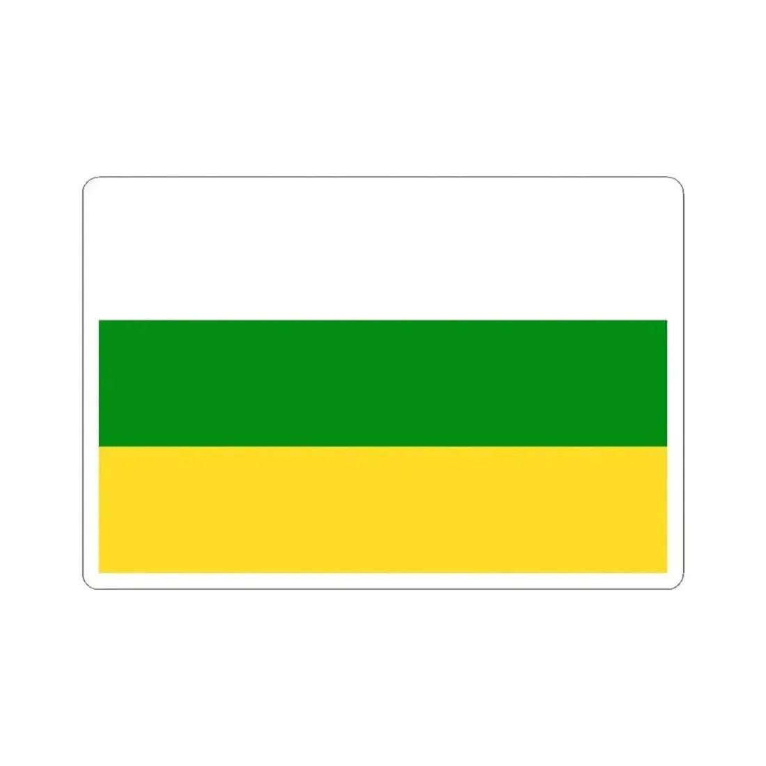 Flag of Huila (Colombia) STICKER Vinyl Kiss-Cut Decal 3 Inch White - The Sticker Space