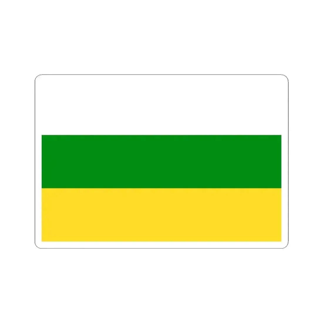 Flag of Huila (Colombia) STICKER Vinyl Kiss-Cut Decal 4 Inch White - The Sticker Space