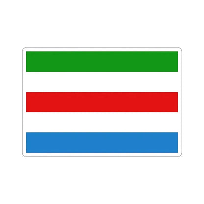 Flag of Huldenberg (Belgium) STICKER Vinyl Kiss-Cut Decal 3 Inch White - The Sticker Space