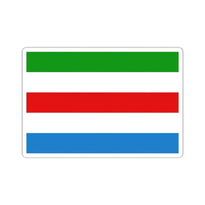 Flag of Huldenberg (Belgium) STICKER Vinyl Kiss-Cut Decal 4 Inch White - The Sticker Space