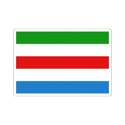 Flag of Huldenberg (Belgium) STICKER Vinyl Kiss-Cut Decal 6 Inch White - The Sticker Space