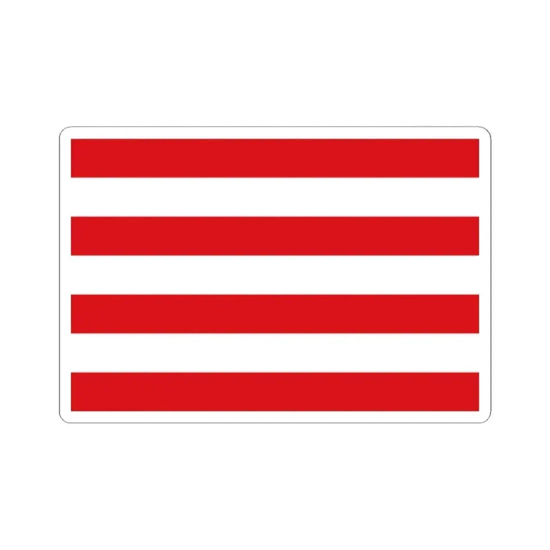 Flag of Hulshout (Belgium) STICKER Vinyl Kiss-Cut Decal 2 Inch White - The Sticker Space