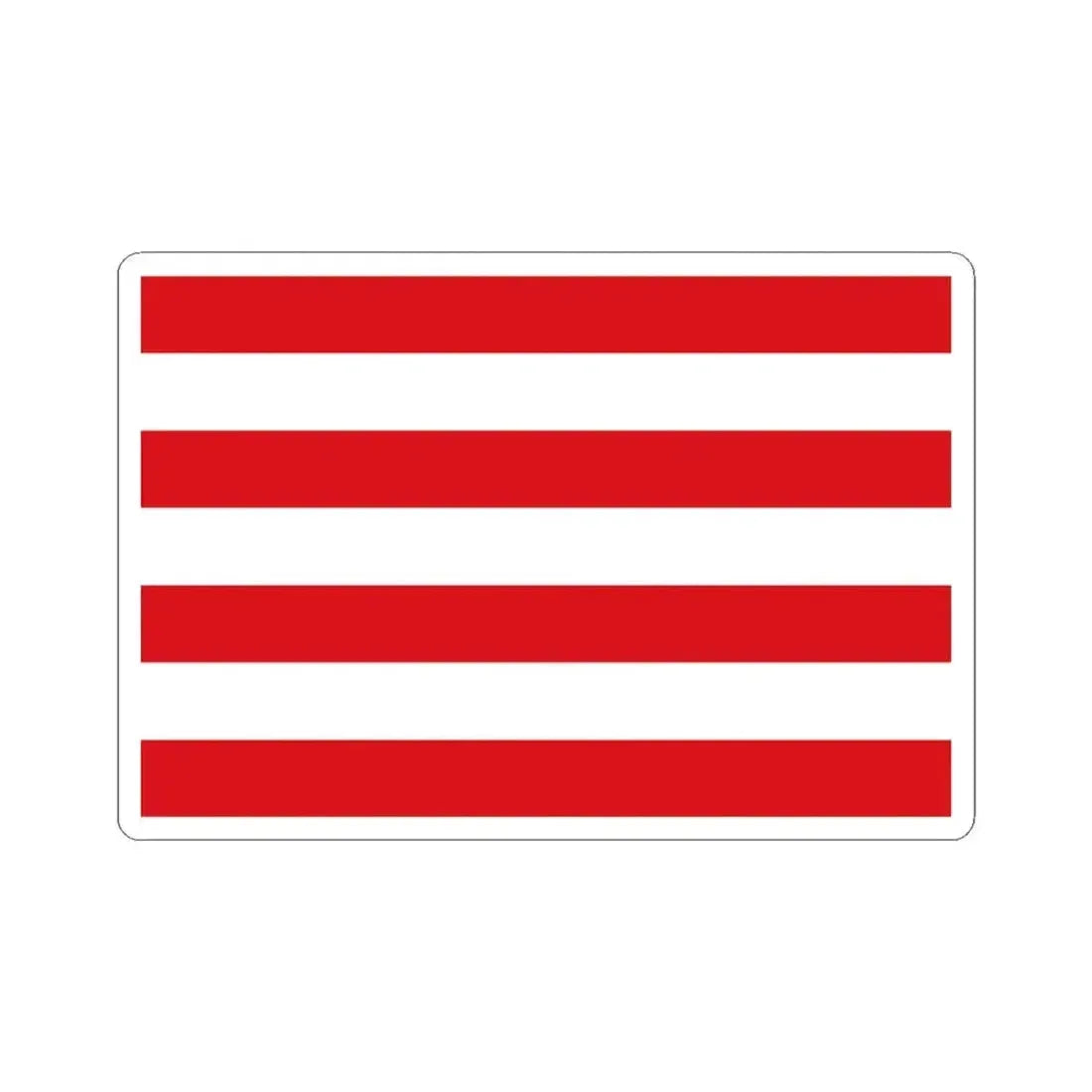 Flag of Hulshout (Belgium) STICKER Vinyl Kiss-Cut Decal 3 Inch White - The Sticker Space