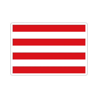 Flag of Hulshout (Belgium) STICKER Vinyl Kiss-Cut Decal 3 Inch White - The Sticker Space