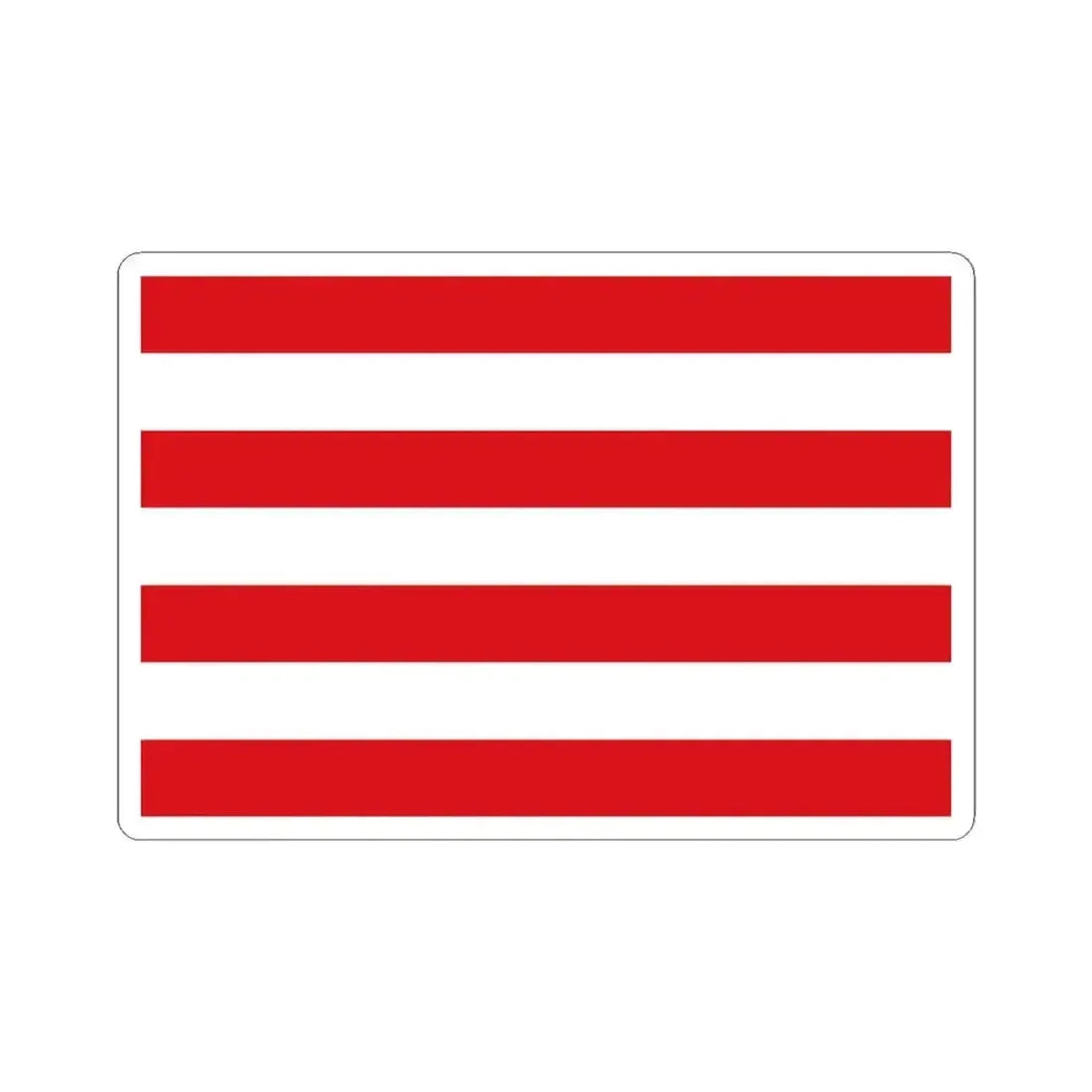 Flag of Hulshout (Belgium) STICKER Vinyl Kiss-Cut Decal 4 Inch White - The Sticker Space