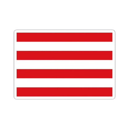 Flag of Hulshout (Belgium) STICKER Vinyl Kiss-Cut Decal 4 Inch White - The Sticker Space