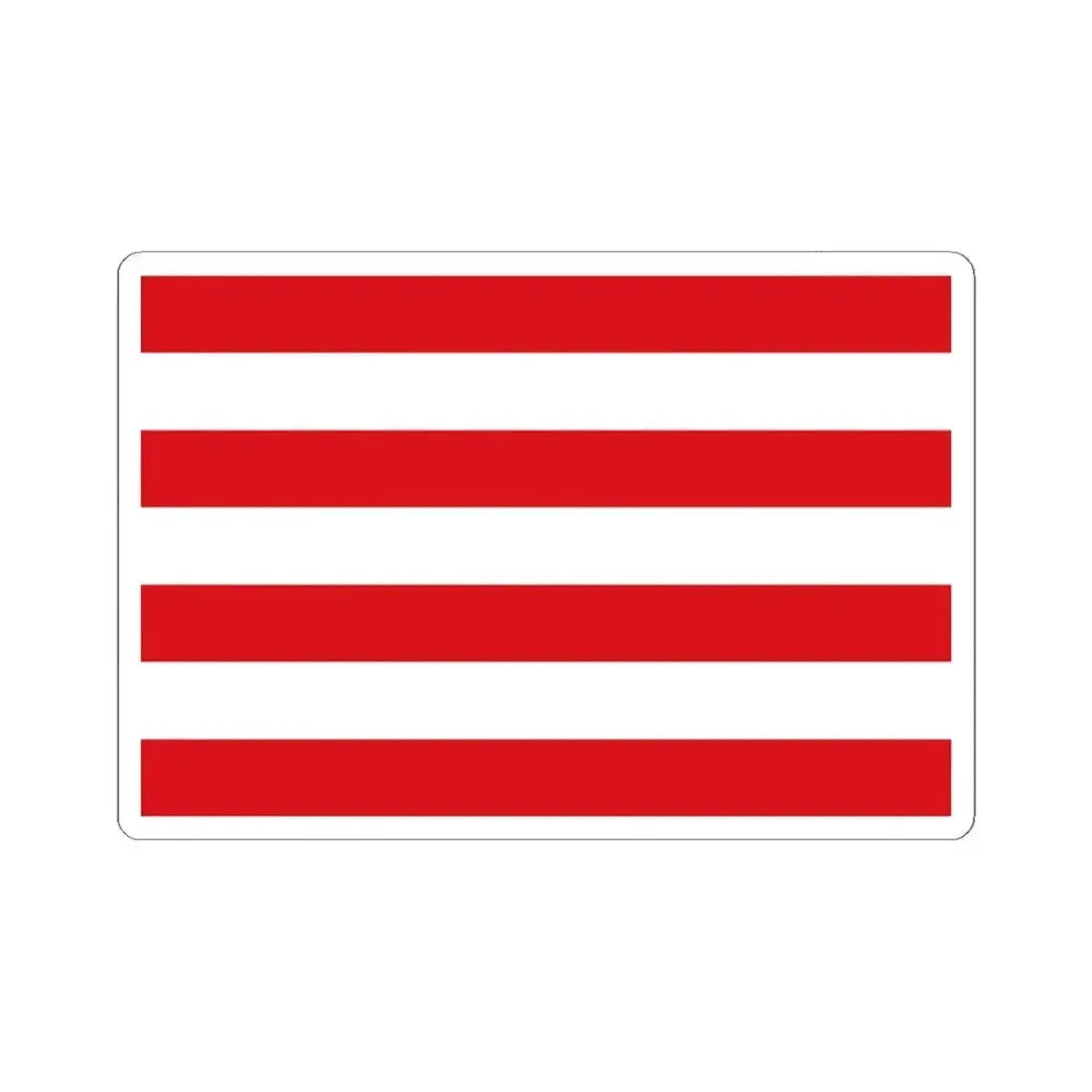 Flag of Hulshout (Belgium) STICKER Vinyl Kiss-Cut Decal 6 Inch White - The Sticker Space