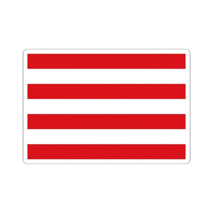 Flag of Hulshout (Belgium) STICKER Vinyl Kiss-Cut Decal 6 Inch White - The Sticker Space