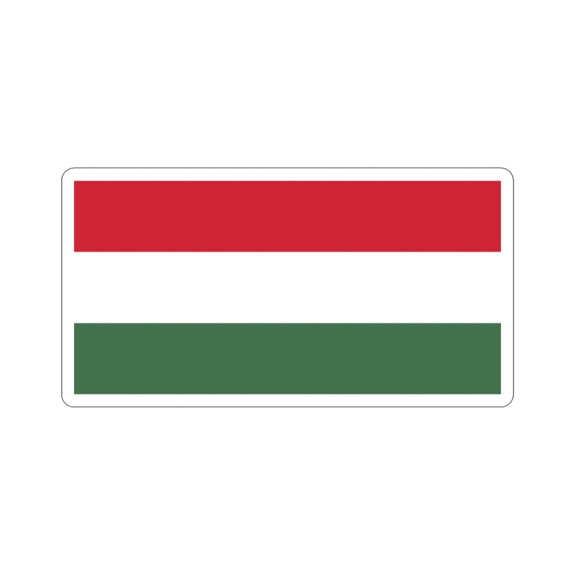 Flag of Hungary STICKER Vinyl Die-Cut Decal-2 Inch-The Sticker Space