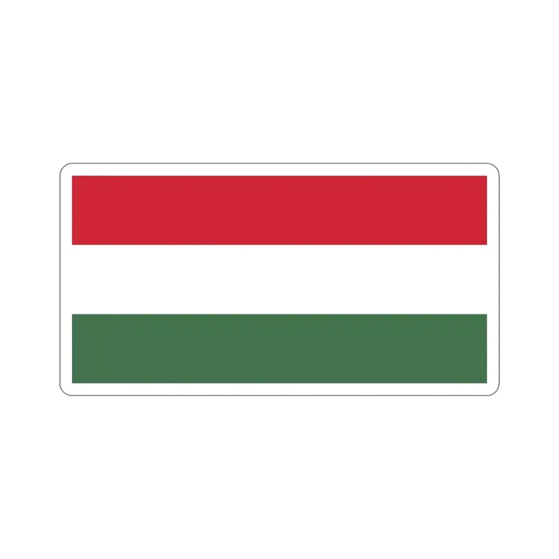 Flag of Hungary STICKER Vinyl Die-Cut Decal 3 Inch - The Sticker Space