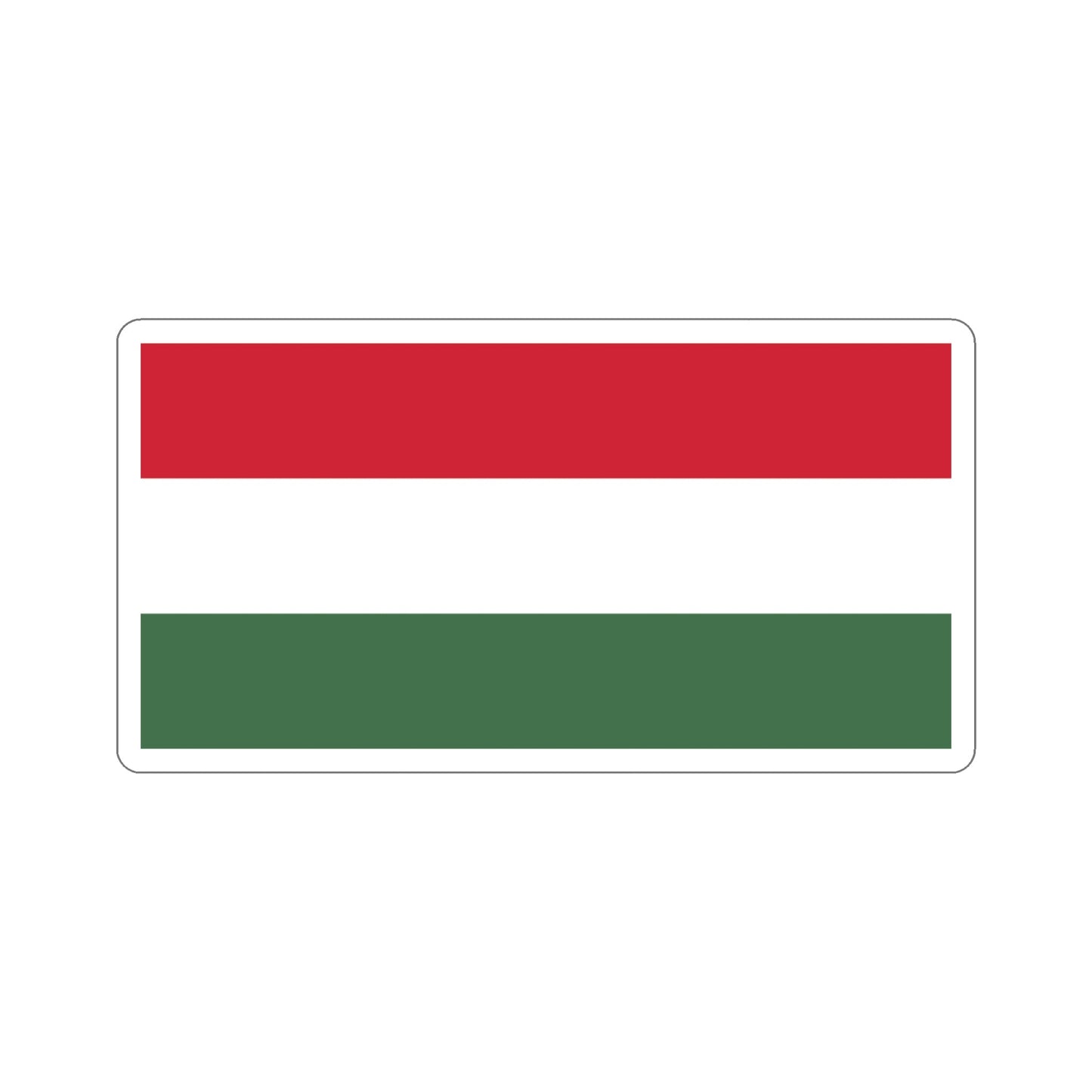 Flag of Hungary STICKER Vinyl Die-Cut Decal-4 Inch-The Sticker Space