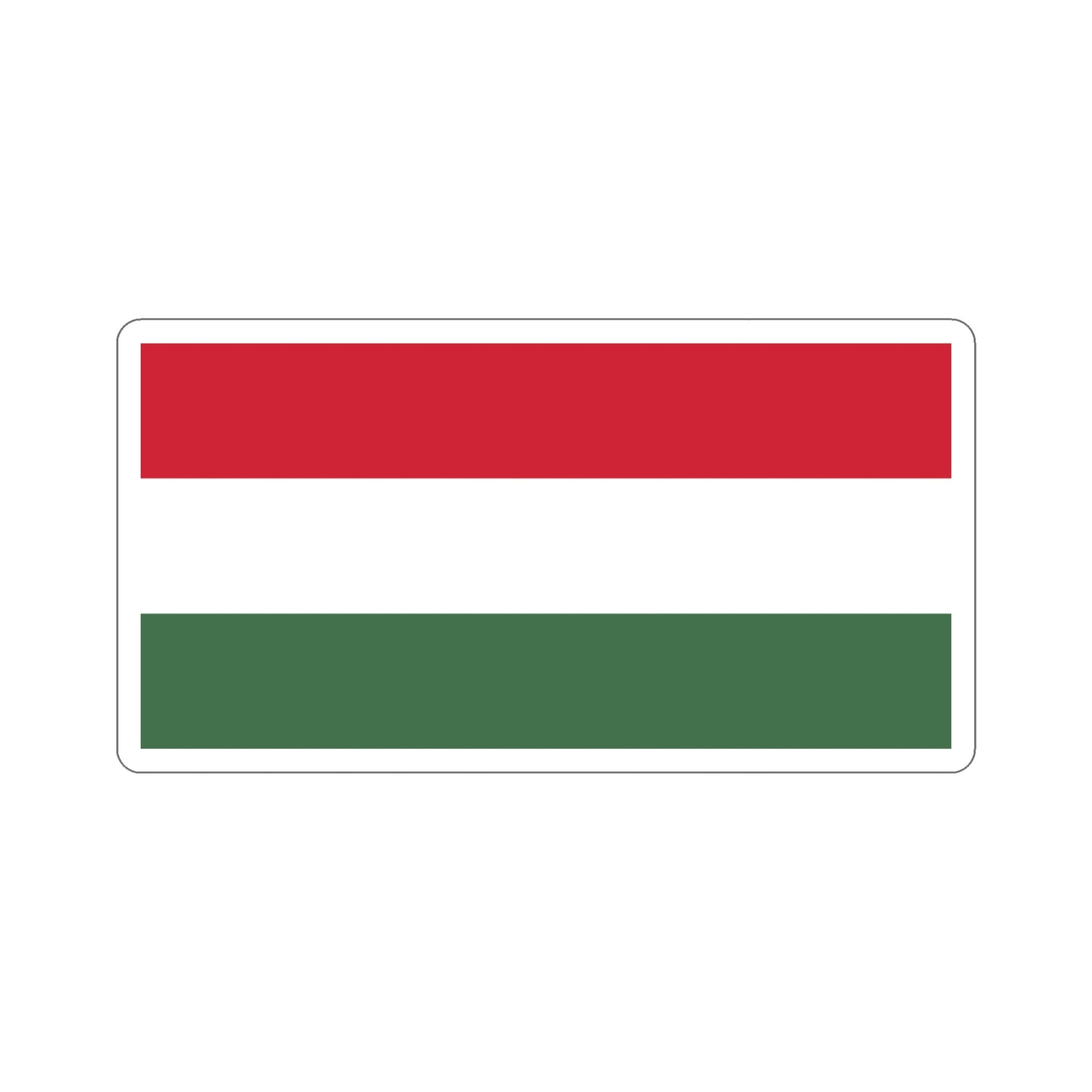 Flag of Hungary STICKER Vinyl Die-Cut Decal-4 Inch-The Sticker Space