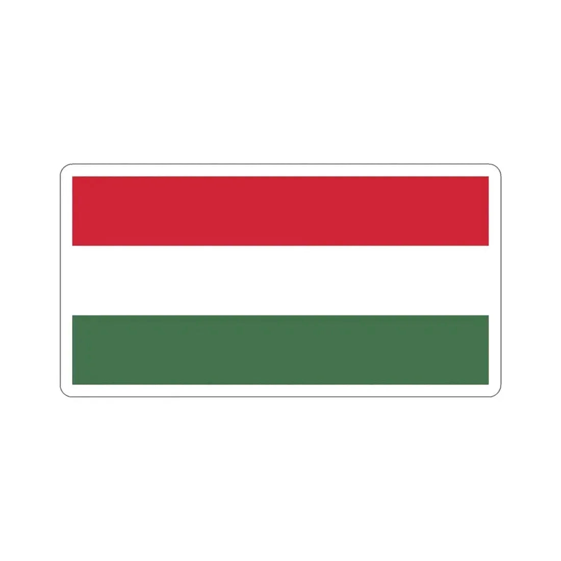 Flag of Hungary STICKER Vinyl Die-Cut Decal 4 Inch - The Sticker Space