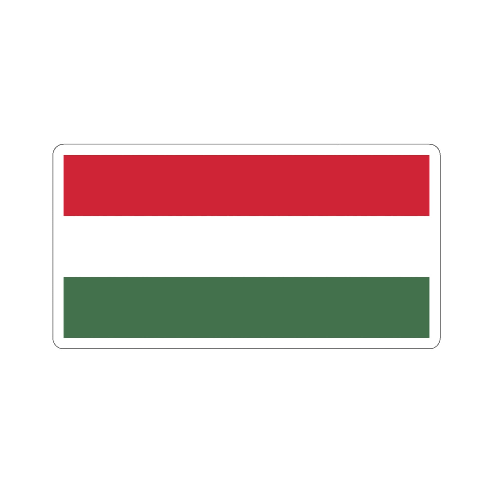 Flag of Hungary STICKER Vinyl Die-Cut Decal-5 Inch-The Sticker Space