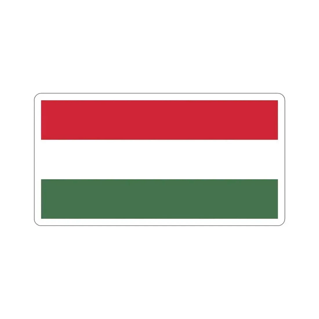 Flag of Hungary STICKER Vinyl Die-Cut Decal - The Sticker Space