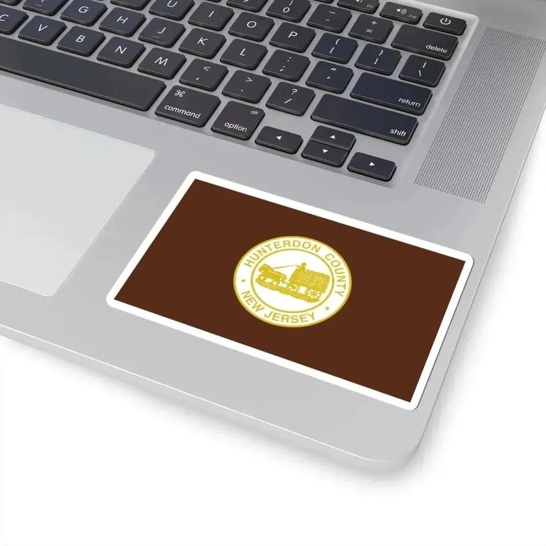 Flag of Hunterdon County New Jersey (United States) STICKER Vinyl Kiss-Cut Decal - The Sticker Space