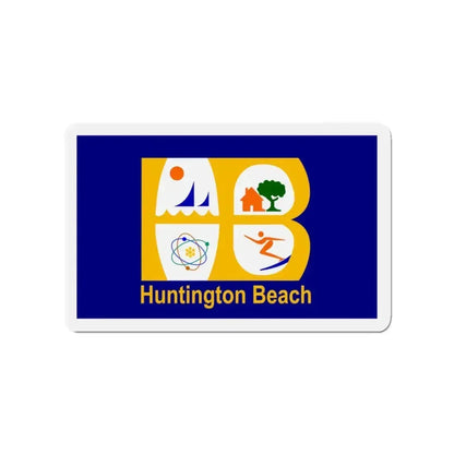 Flag of Huntington Beach California - Refrigerator Magnet - The Sticker Space