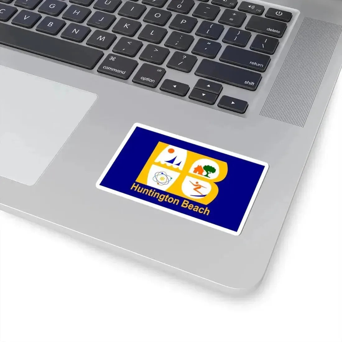 Flag of Huntington Beach California (United States) STICKER Vinyl Kiss-Cut Decal - The Sticker Space