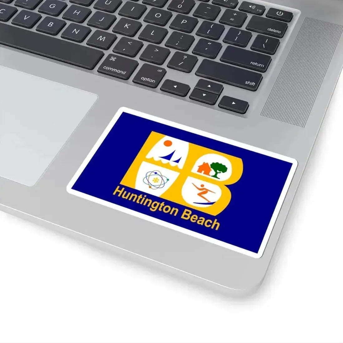 Flag of Huntington Beach California (United States) STICKER Vinyl Kiss-Cut Decal - The Sticker Space