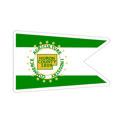 Flag of Huron County Ohio STICKER Vinyl Die-Cut Decal-2 Inch-The Sticker Space