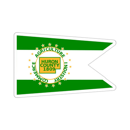 Flag of Huron County Ohio STICKER Vinyl Die-Cut Decal-3 Inch-The Sticker Space