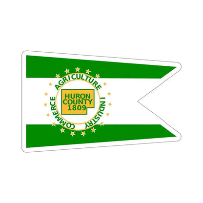 Flag of Huron County Ohio STICKER Vinyl Die-Cut Decal - The Sticker Space