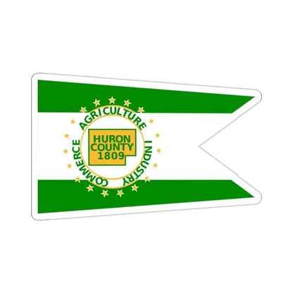 Flag of Huron County Ohio STICKER Vinyl Die-Cut Decal - The Sticker Space