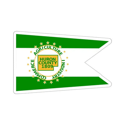 Flag of Huron County Ohio STICKER Vinyl Die-Cut Decal - The Sticker Space